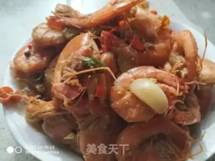 Make Homemade spicy shrimp step 7