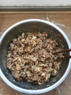 Make Three-fried buns step 10