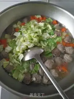 Make Meatball spicy soup step 4