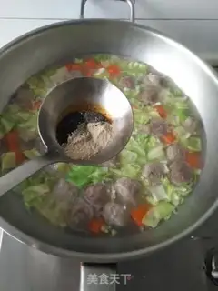 Make Meatball spicy soup step 5