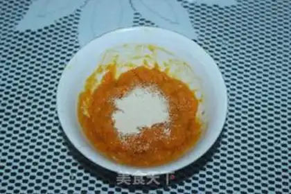 Make Pumpkin bean cake step 1