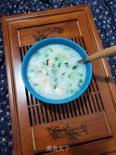 Make Pork shrimp rice soup step 4