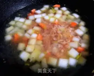Make Pork shrimp rice soup step 7