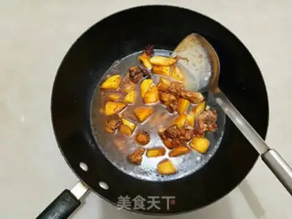 Make Potato chicken noodles step 7