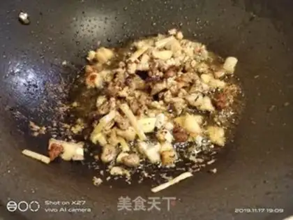 Make Salted fish, fried eggplant step 4