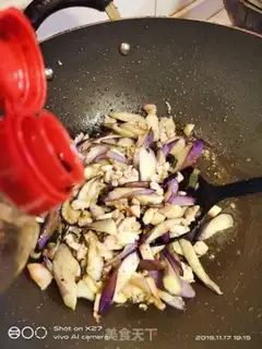 Make Salted fish, fried eggplant step 7