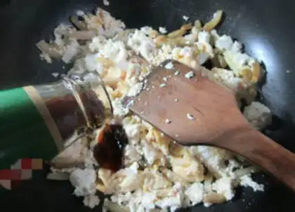 Make ♪ Squeeze the ducks and fry the tofu ♪ step 6