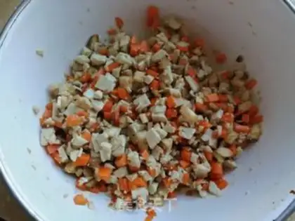 Make Carrot tofu bag step 0