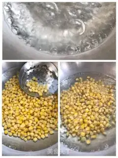 Make Olio corn salad step 1