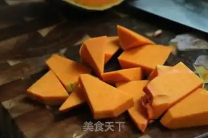 Make Pumpkin bean cake step 1