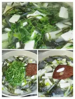Make Seaweed peas and tofu soup step 4