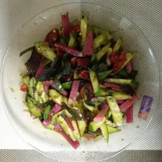 Make cucumber with pineapple eggs step 4