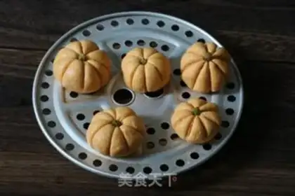 Make Pumpkin bean cake step 9