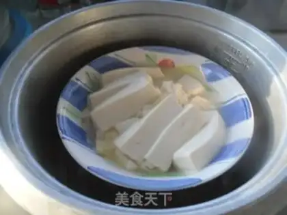 Make Crab mushroom tofu step 4