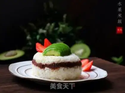 Make Quick food, fruit and rice step 0