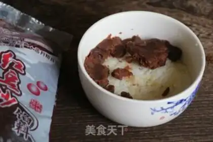 Make Quick food, fruit and rice step 4