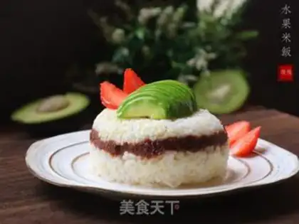 Make Quick food, fruit and rice step 9