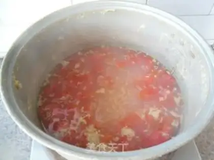 Make Fresh corn tomato omelet soup step 5