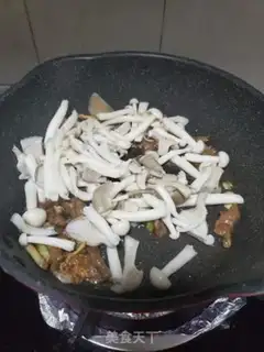 Make Beef, white mushrooms step 8