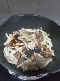 Make Beef, white mushrooms step 9