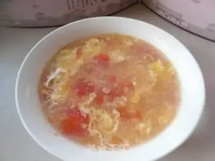 Make Fresh corn tomato omelet soup step 9