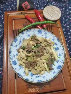 Make Beef, white mushrooms step 11