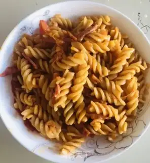 Make Tomato bacon pasta step 10