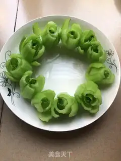Make Emerald roses step 2