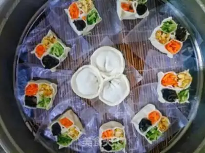 Make Tasty four-hair dumplings step 16