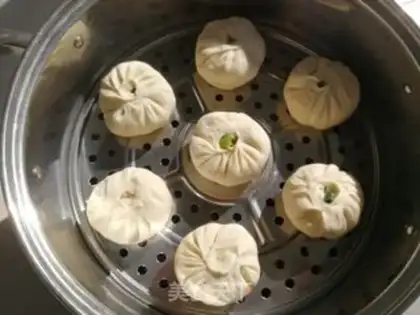 Make The green mushroom bun step 8