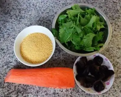Make Carrot rice porridge step 0