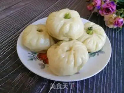 Make The green mushroom bun step 9