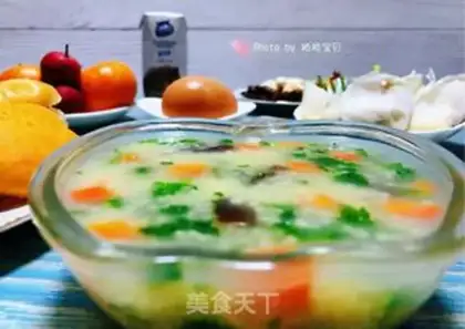 Make Carrot rice porridge step 13