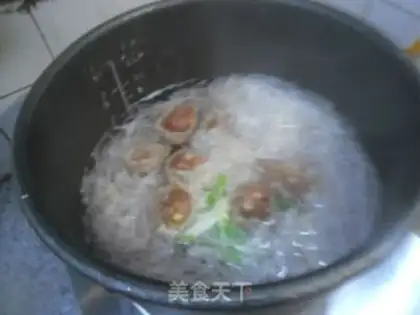 Make Fan radish meatball soup step 5