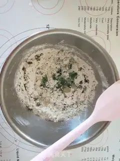 Make Black sesame onion soda cookies step 2