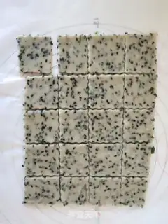 Make Black sesame onion soda cookies step 4