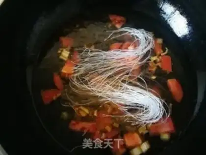 Make Spinach tofu fan soup step 6