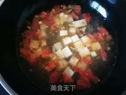 Make Spinach tofu fan soup step 7