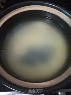 Make Porridge for mushroom chicken meatballs step 0