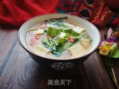 Make Spinach tofu fan soup step 14