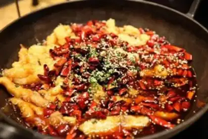 Make Spicy dragonfish step 3