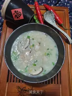 Make Porridge of mushroom shrimp step 6