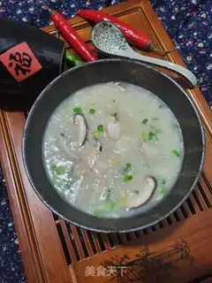 Make Porridge of mushroom shrimp step 7