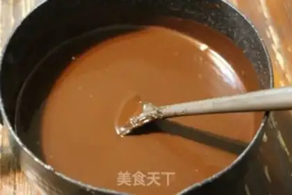Make A truffle chocolate cake step 13