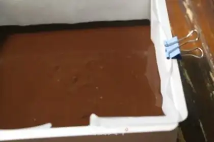 Make A truffle chocolate cake step 14