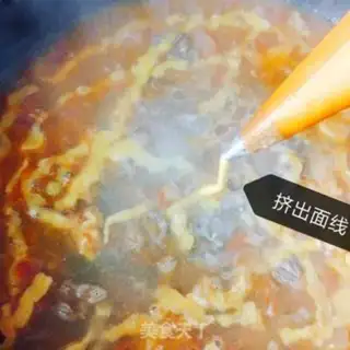 Make Red egg noodles step 6