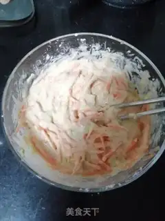 Make Carrot egg pancakes step 1