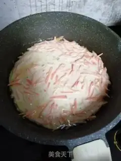Make Carrot egg pancakes step 2