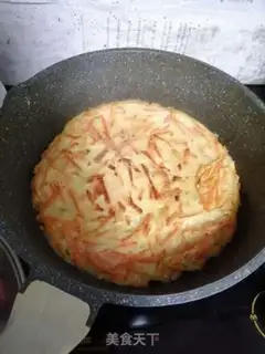 Make Carrot egg pancakes step 3