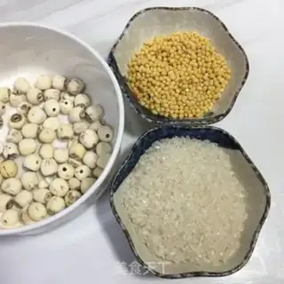Make Green Bean Lotus Porridge step 0